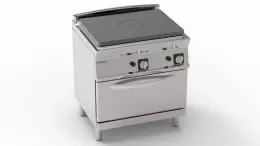 Plynový sporák s TOP varnou deskou a plynovou troubou GN2/1 16 kW