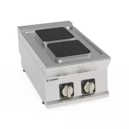 Nastavitelný elektrický vařič 2 čtvercová pole 22x22 cm