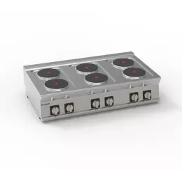 Elektrický vařič, 6-plotýnkový, ø 22 cm