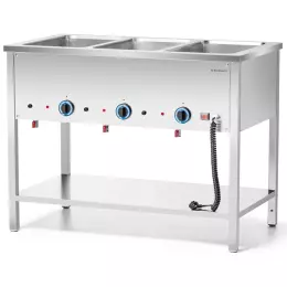 Volně stojící elektrická tříkomorová bain-marie 3xGN1/1