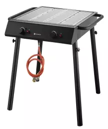 Gril plynový Xantos černý 9,5kW, 770x710x(V)870mm