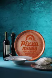Talíř na pizzu Recipe Collection Brick Red - průměr 33 cm