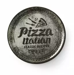 Talíř na pizzu Recipe Collection Brick Black - průměr 31 cm