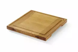 Dubové servírovací prkénko, HENDI, 270x270x(V)20mm