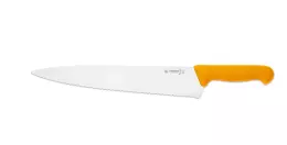 Kuchařský nůž s vlnitým ostřím - 31 cm, žlutý