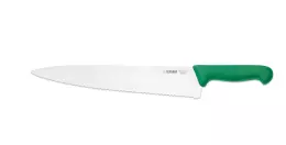 Kuchařský nůž s vlnitým ostřím - 31 cm, zelený