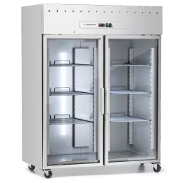 Nerezová chladicí skříň GN 2/1 prosklená 1476 l FORGAST FG07116