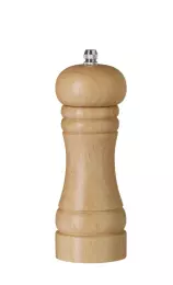 Dřevěný mlýnek na sůl, výška 16,5 cm