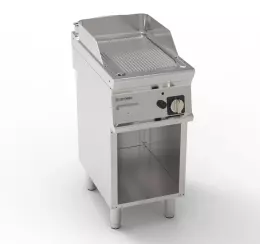 Otevřená drážkovaná plynová grilovací deska 35,3x56,4 cm