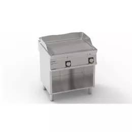 Chromovaná drážkovaná grilovací deska 400V Tecno74