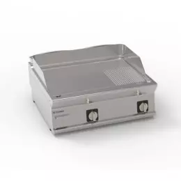 Hladce žebrovaná grilovací deska 400V Tecno74