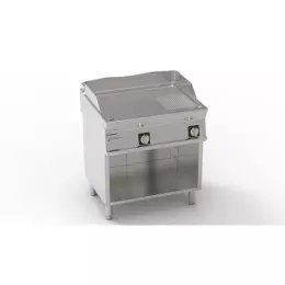 400V Tecno74 chromovaná grilovací deska s hladkým povrchem