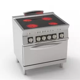 Sklokeramický sporák s troubou GN 2/1