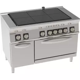 Elektrický sporák se 6 hořáky