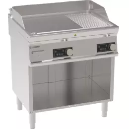 Hladce žebrovaná grilovací deska 400V Tecno74