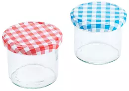 Sklenice s víčkem 120 ml sada 12 kusů