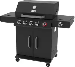 Plynový gril 5+1 19kW černý