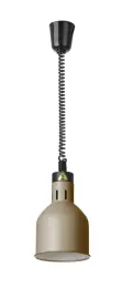 Závěsná lampa na ohřívání pokrmů, válcová, HENDI, béžová, 230V/250W, 17.5x(V)25 cm