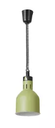 Závěsná ohřívací lampa na pokrmy, válcová, zelená, 230V/250W