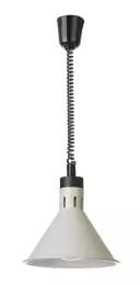 Závěsná lampa na ohřívání jídel, kuželová, béžová, 230V/250W