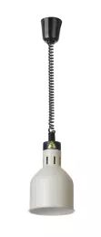 Závěsná lampa na ohřívání pokrmů, válcová, bílá, 230V/250W