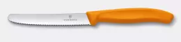Nůž na rajčata Swiss Classic, zoubkované ostří, oranžový, délka ostří 11 cm