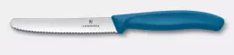 Nůž na rajčata Swiss Classic, zoubkované ostří, modrý, délka ostří 11 cm