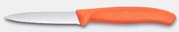 Nůž na zeleninu a ovoce Swiss Classic, zoubkované ostří, oranžový, délka ostří 8 cm