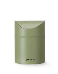 Stolní odpadkový koš s výklopným víkem, 1,2 l, zelený prům. 12 x V 16,5 cm