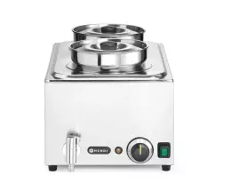 Bemar HENDI Ranger + 2x nádoba 4L s víkem, 8L, 220-240V/1000W, 60.4x33.2x(V)31.5 cm s výpustným kohoutem + 3 x GN 1/3