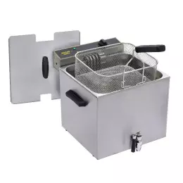 Elektrická fritéza s kohoutkem, 12 l, 6,4 kW