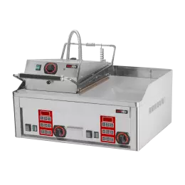 Steak gril elektrický s digitálním časovačem a vrchní kontaktní deskou 65x48 stolní | REDFOX - FTHC 60 ED + KD 30 T