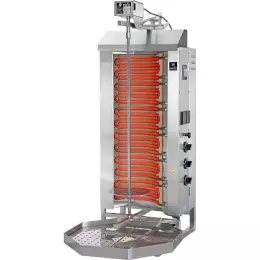 Gyros (kebab) elektrický, 50 kg, 9 kW, 6 topných zón