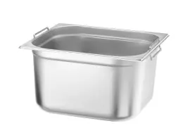 GN 2/3 hrnec, 20 cm hluboký ocelový s uchy HENDI 817254