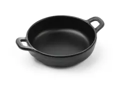 Černý mini kastrol Little Chef 11,5 cm