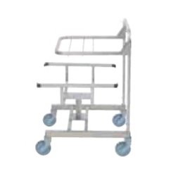 Krouhač zeleniny - příslušenství • Nerezový pojízdný vozík vozík na tři GN 1/1 nádoby (49066)