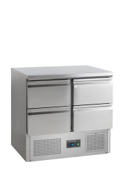 TEFCOLD SA 914 Chladicí saladeta s pracovní deskou a šuplíky