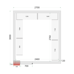 CR 270x300x220 Panely ke stavebnicovým boxům 120 mm