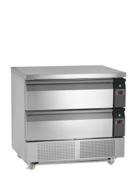 TEFCOLD UD2-2 Kombinovaný chladicí / mrazicí stůl 2 zásuvky