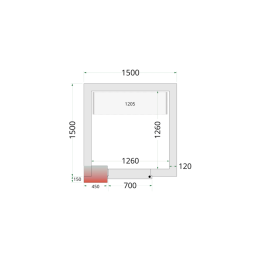CR 150x150x220 Panely ke stavebnicovým boxům 120 mm