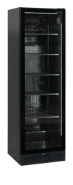 TEFCOLD SCU 1425 frameless Chladicí skříň prosklené dveře, černá