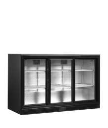 TEFCOLD DB301S-3 Minibar prosklené posuvné dveře, černá