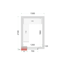 TEFCOLD CR 150x210x220 Panely ke stavebnicovým boxům 120 mm