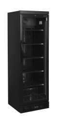 TEFCOLD CEV 435 BLACK Chladicí skříň prosklené dveře