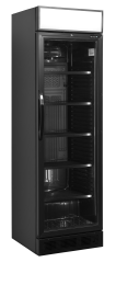 TEFCOLD CEV 425 CP BLACK Chladicí skříň prosklené dveře