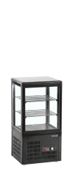 TEFCOLD UPD 60 BLACK Chladicí vitrína stolní, černá