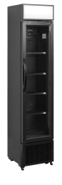 TEFCOLD FSC 175H Black Chladicí skříň prosklené dveře
