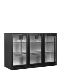 TEFCOLD BA31H Minibar prosklené křídlové dveře, černá