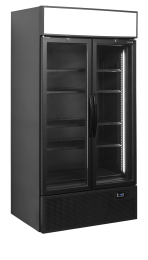 TEFCOLD FSC1000H BLACK Prosklená chladicí skříň