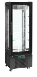 TEFCOLD UPD 400 C Black Chladicí vitrína panoramatická